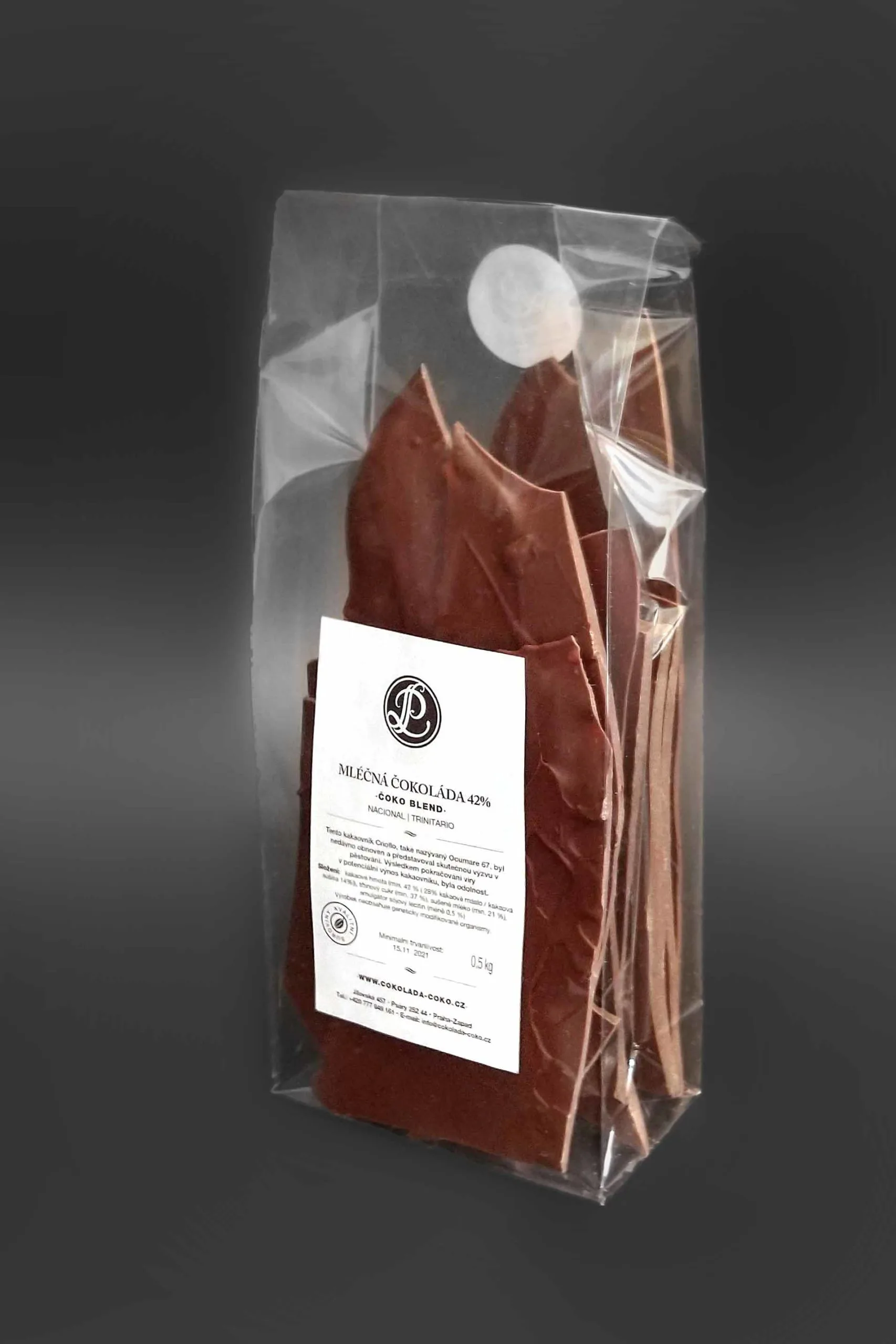 Lámaná mléčná čokoláda 42% | 0,5 kg - Obrázek 2